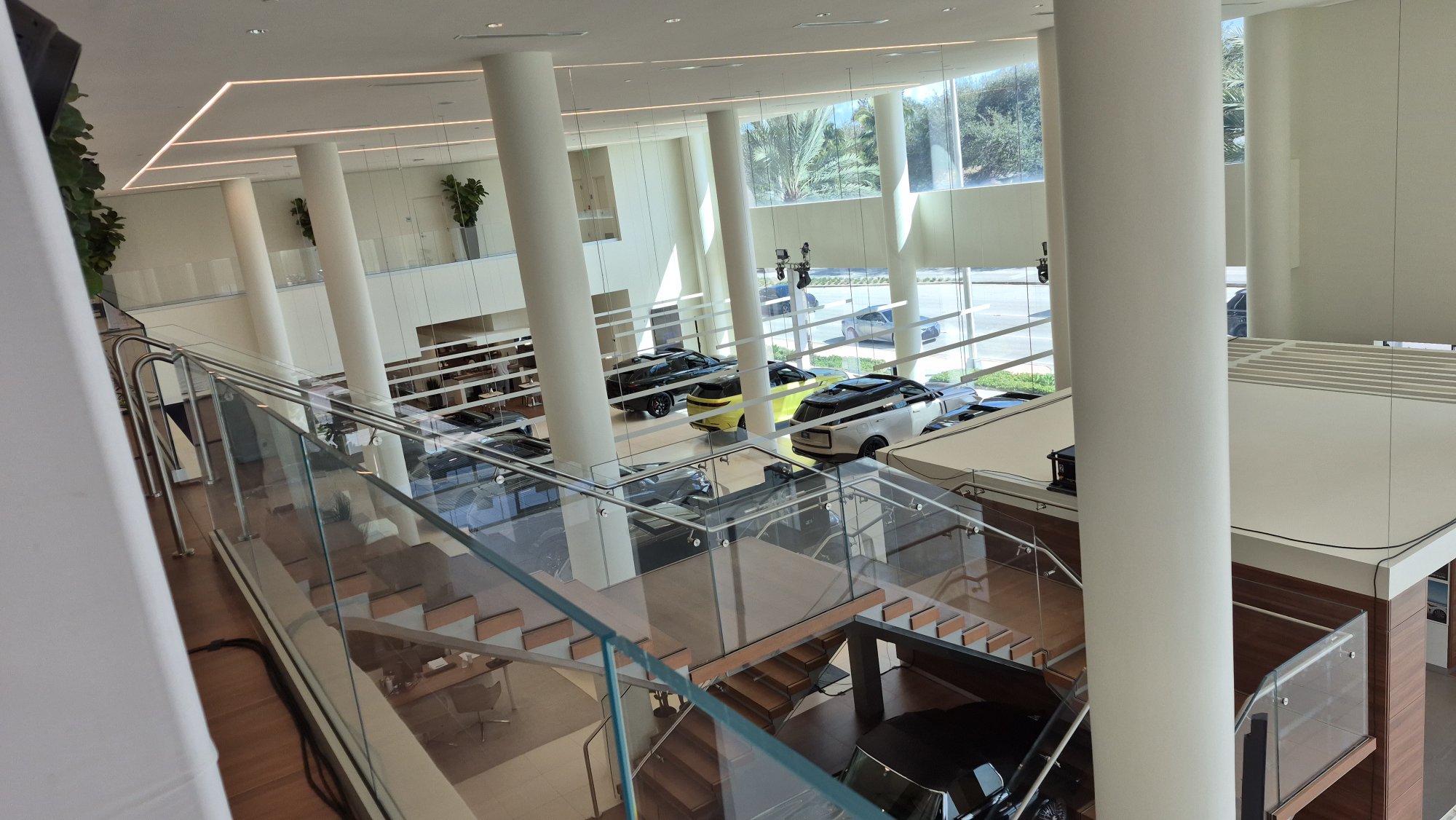 Showroom balcony view — Land Rover Coral Gables