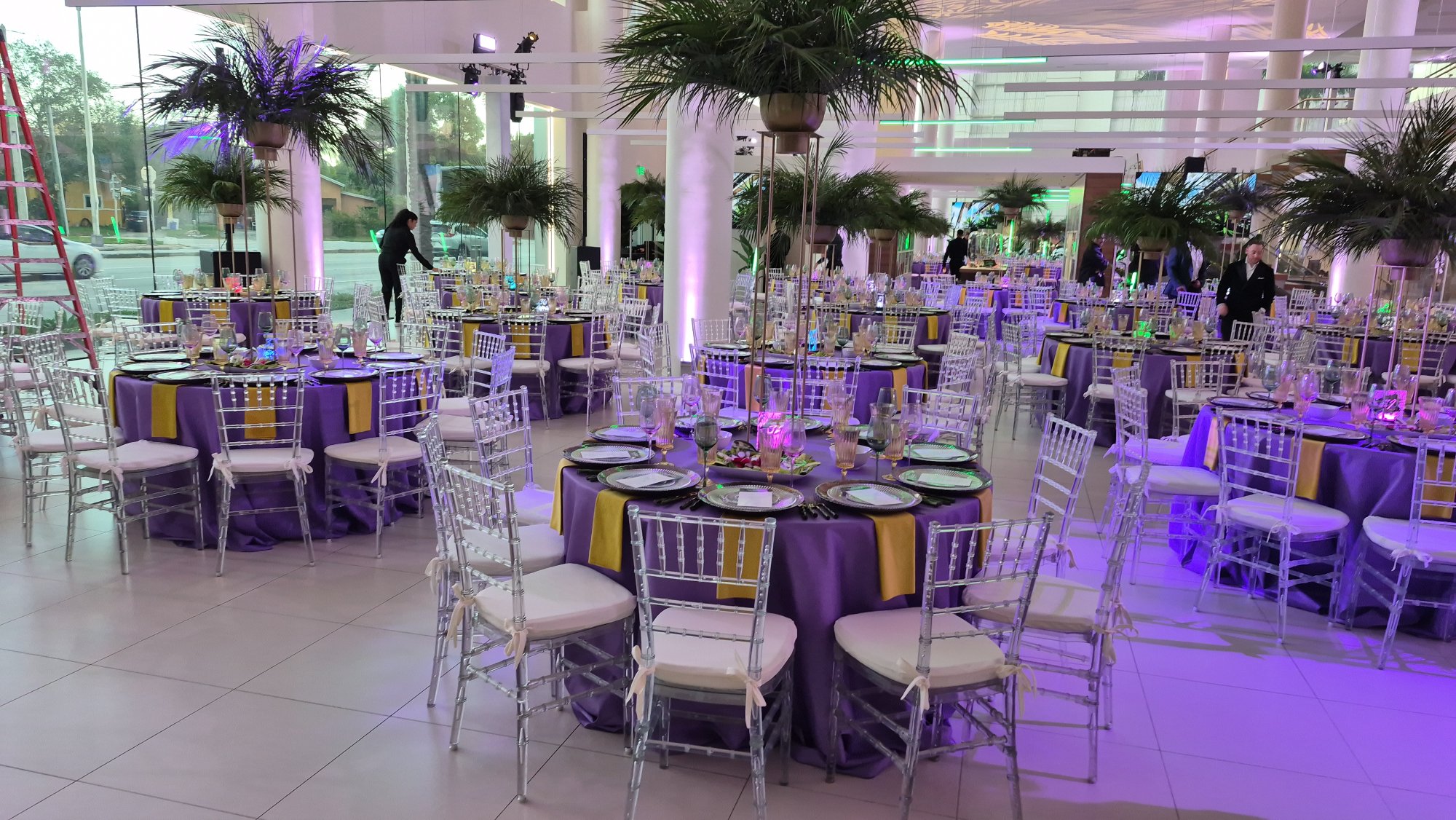 Dinner tables — The Underline Fundraiser, Land Rover Coral Gables