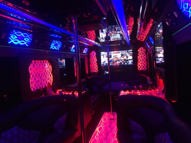 Party bus interior — BXLENCE VIP experience