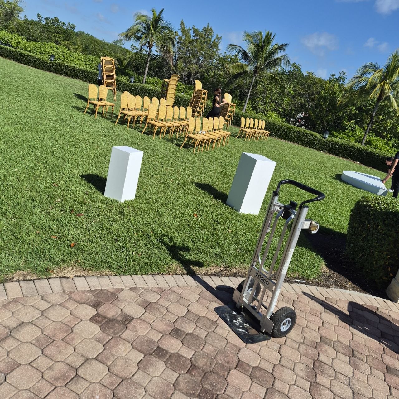 Ceremony production in progress