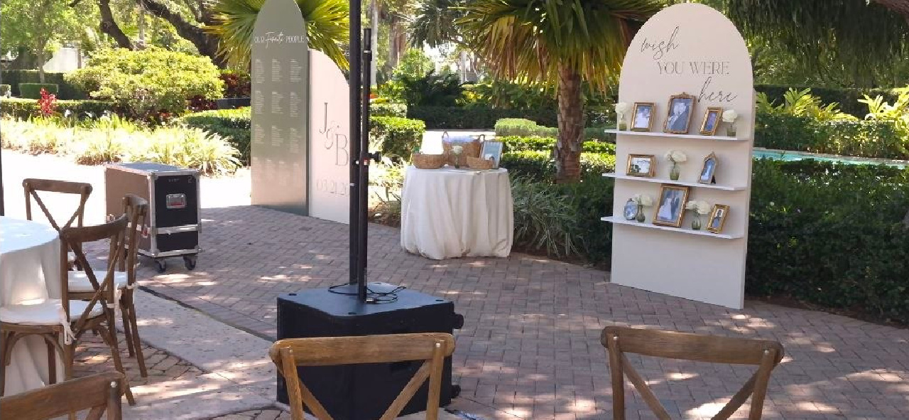 Seating signage and welcome display